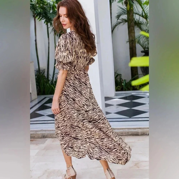 BALI ELF  Set Sail Puff Sleeve Wrap Dress XXXL - Picture 17 of 17